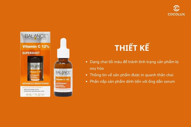 Review Tinh Chất Balance Active Formula Vitamin C 12 Supershot