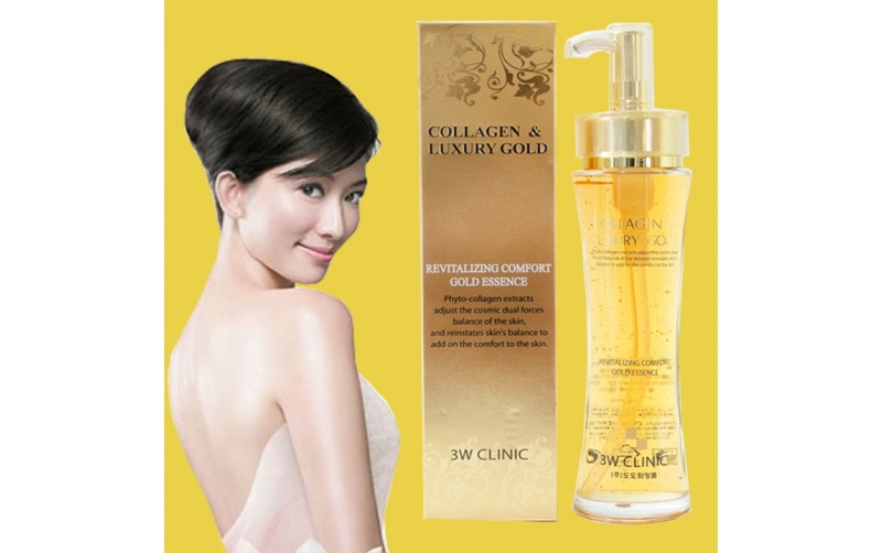 Tinh Chất 3W Clinic Collagen & Luxury Gold Làm Mịn Da, Ngăn Ngừa Lão Hóa 150ml