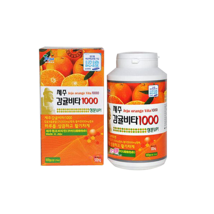 Viên nén Jeju Citrus Vitamin C Hương Cam 500g