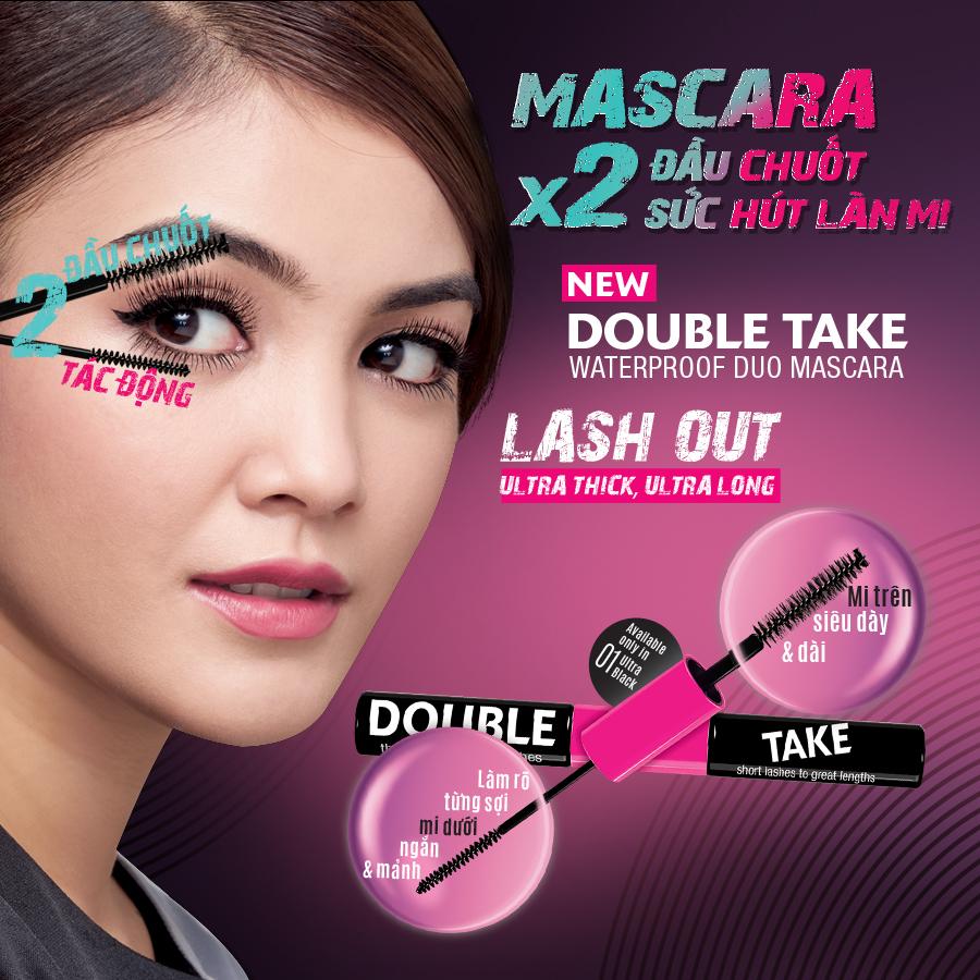 Mascara Silkygirl Double Take Waterproof Duo 2 Đầu 