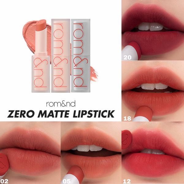 Son Thỏi Romand New Zero Matte Lipstick - 18 Tanning Red