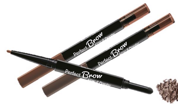 Chì Kẻ Mày Silkygirl Perfect Brow Liner & Powder 01 Natural Brown2 Đầu