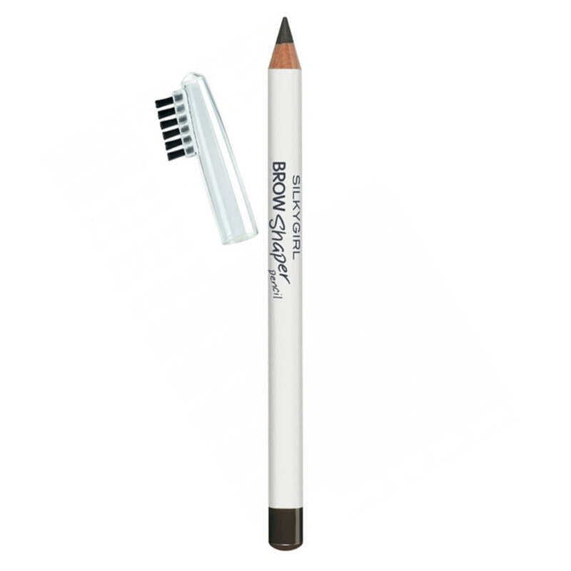 Chì Kẻ Mày Silkygirl Brow Shaper Pencil Kèm Chổi - 01 Grey