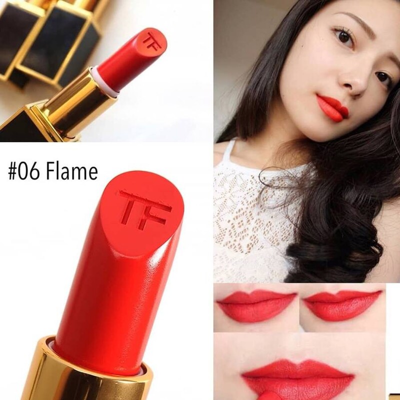 Son Thỏi Tom Ford Lip Color Matte Lipstick 06 Flame 3g 