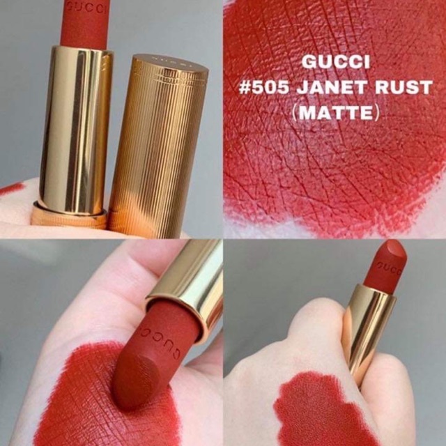 Son Thỏi Gucci Matte Lipstick 505 Janet Rust 3.5g