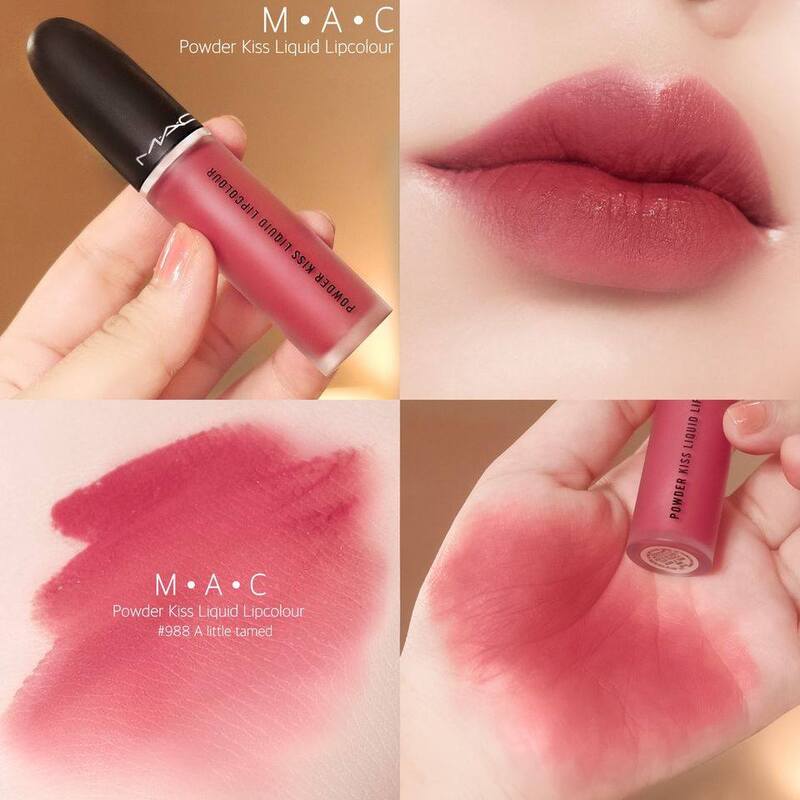 Son Kem MAC Powder Kiss Liquid Lipcolour 988 A Little Tamed 5ml
