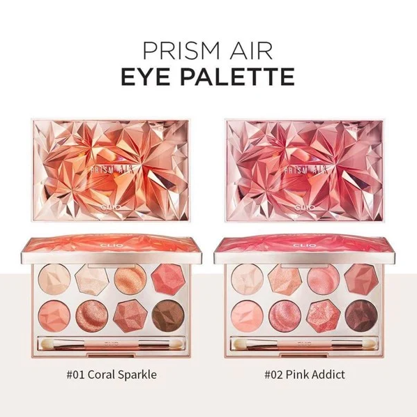 Phấn Mắt Clio Prism Air Eye Palette - 01 Coral Sparkle