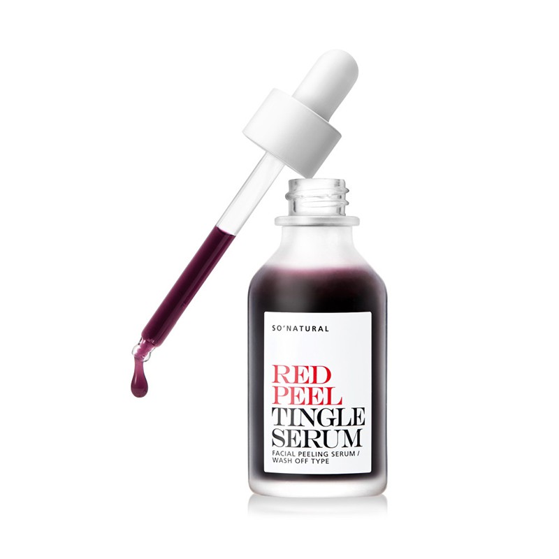 Serum So'Natural Red Peel Tingle Làm Giảm Mụn, Tái Tạo Làn Da 35ml