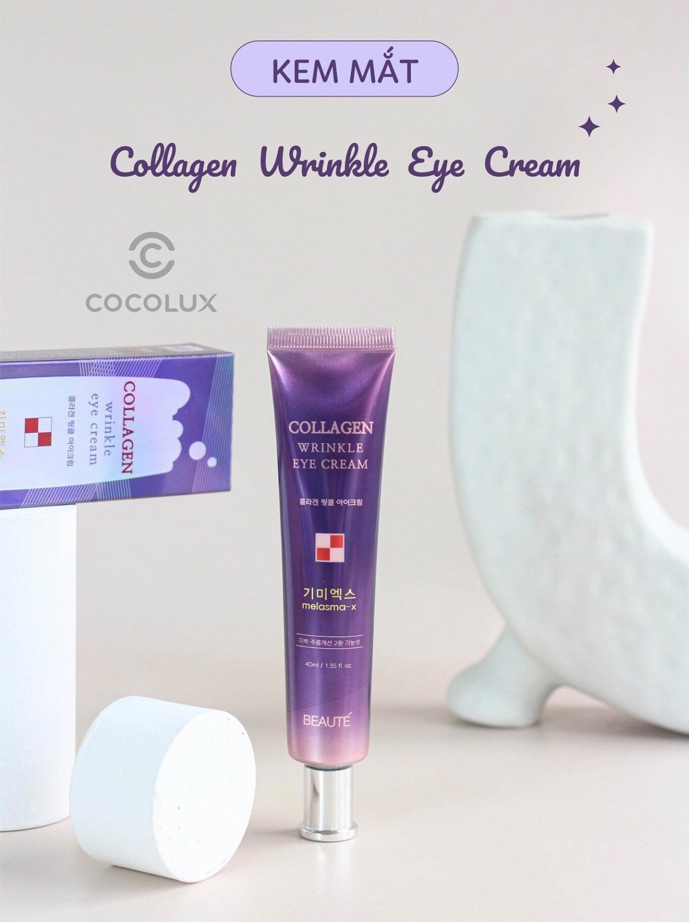 Kem Mắt Melasma Collagen Wrinkle Eye Cream