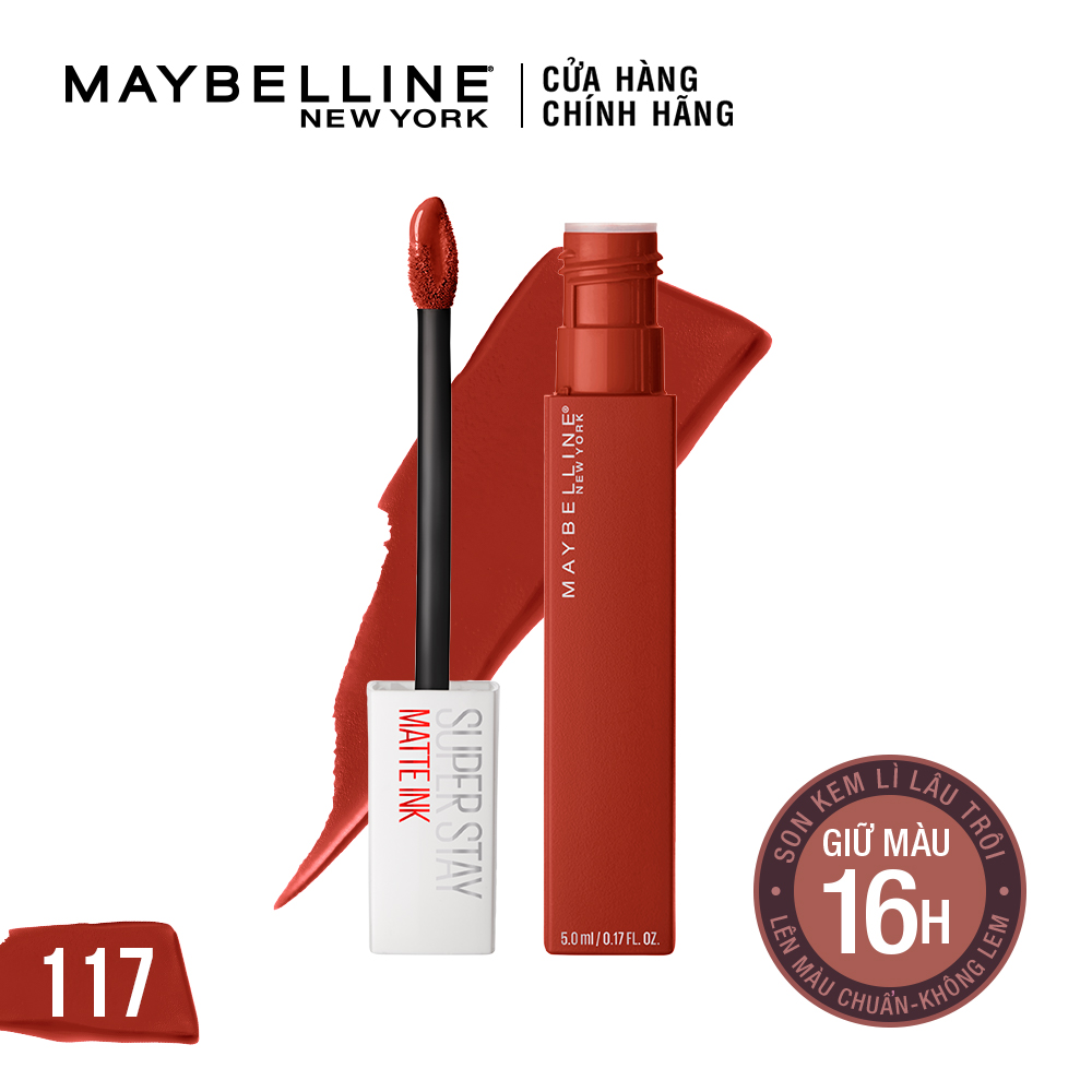 Son Kem Maybelline Super Stay Matte Ink Siêu Lì - 117