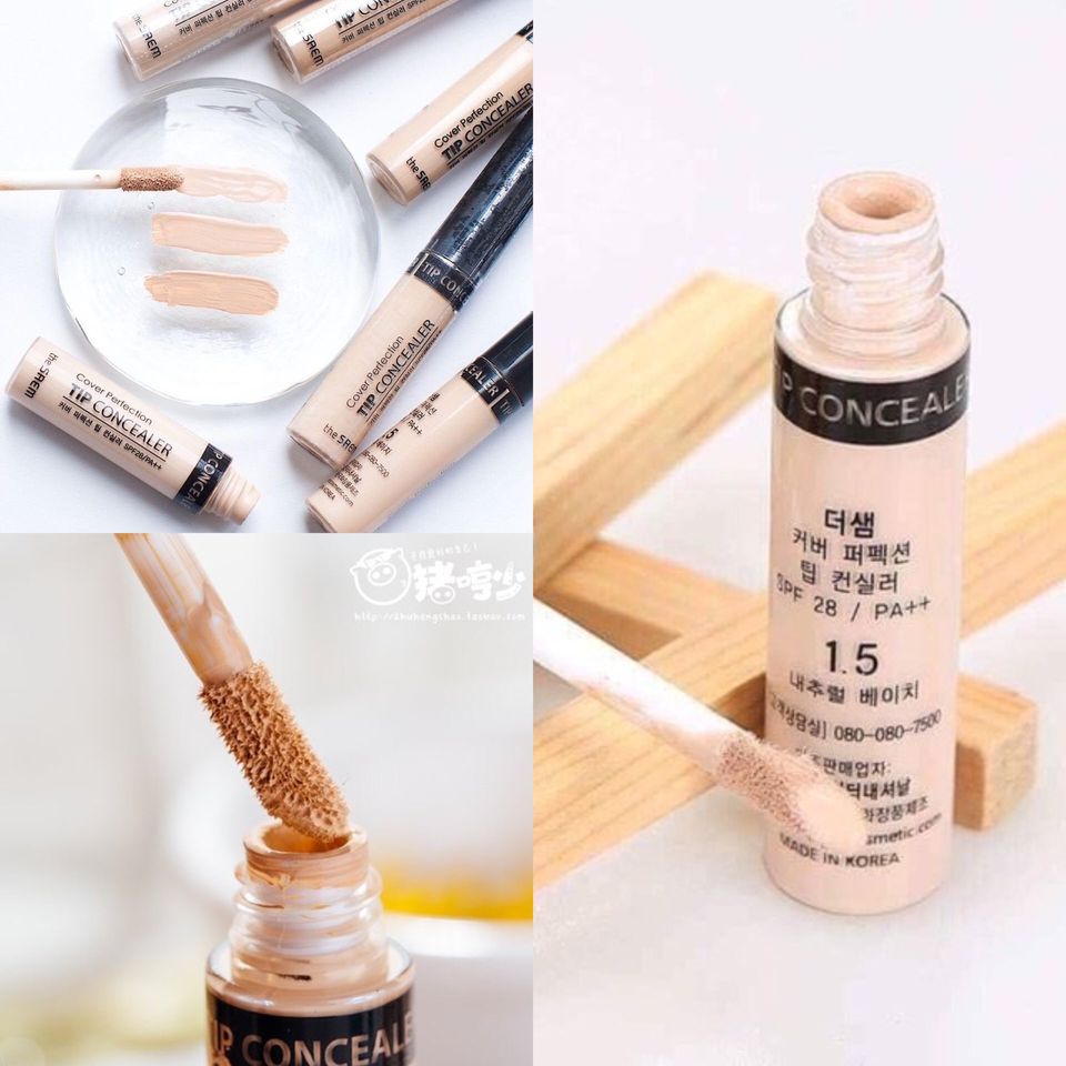 Che Khuyết Điểm The Saem Cover Perfection Tip Concealer SPF28/PA++ #2 6.5g 