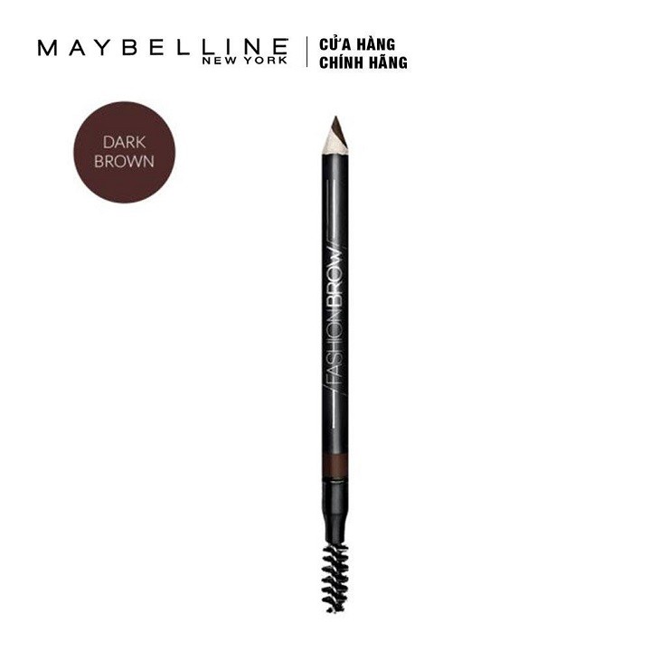 Chì Kẻ Mày Maybelline Fashion Brow Cream Brush 2in1 Dark Brown 1.5g