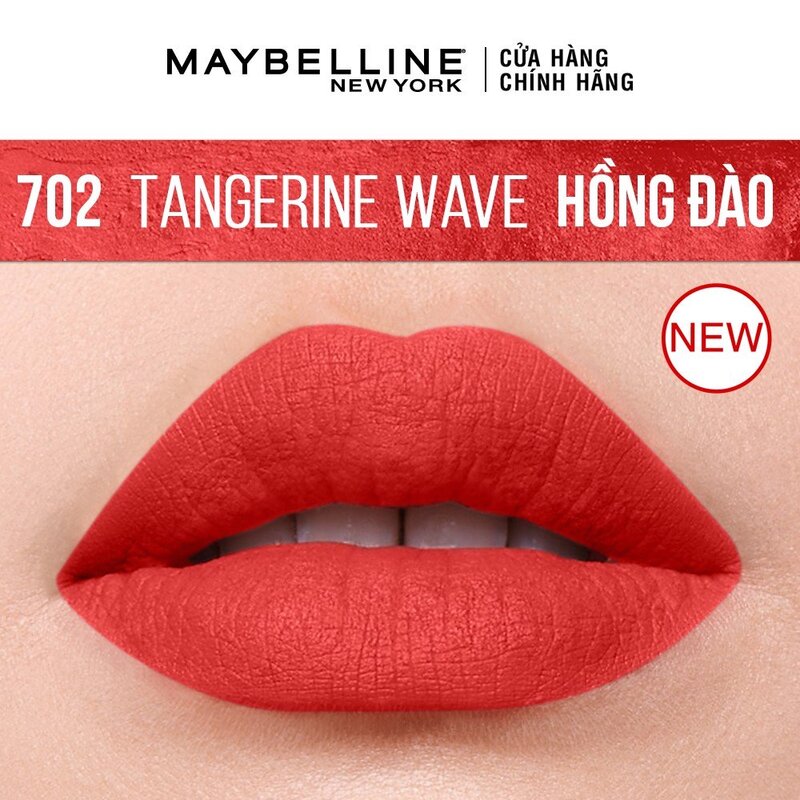 Son Thỏi Maybelline Color Sensational Mịn Lì - 702 Tangerine Wave