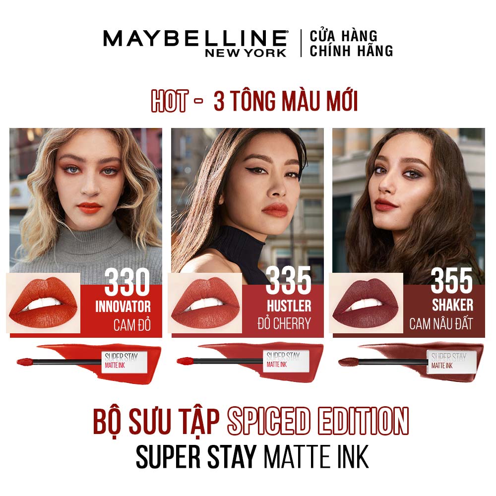 Son Kem Maybelline Super Stay Matte Ink Siêu Lì - 355