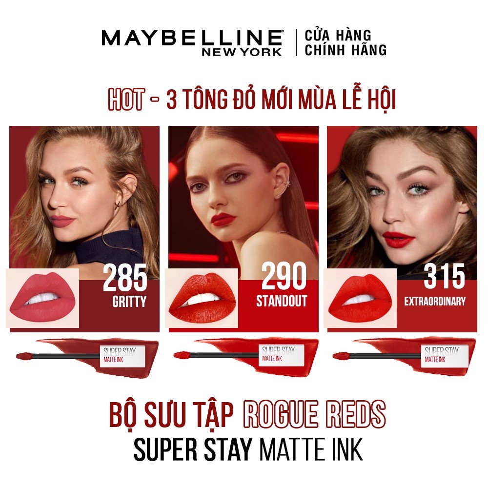 Son Kem Maybelline Super Stay Matte Ink Siêu Lì - 285