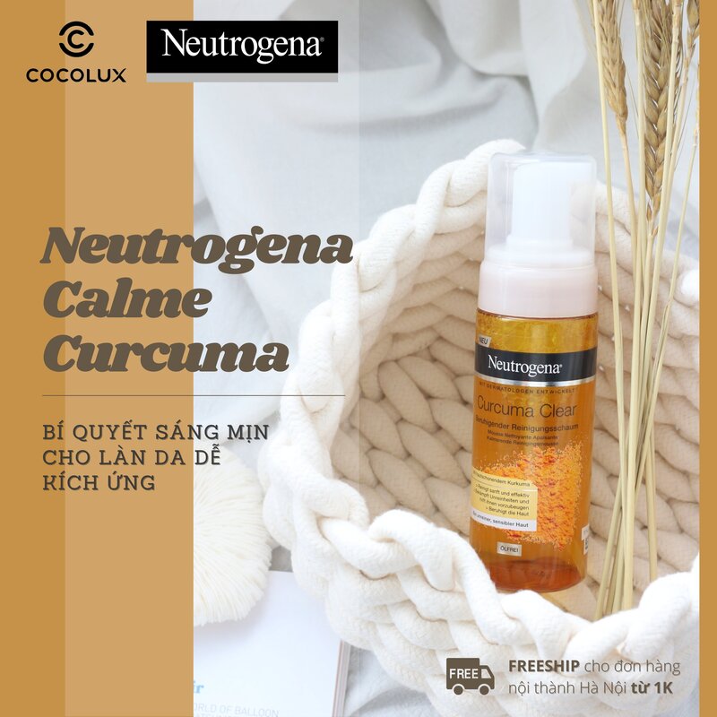 Sữa Rửa Mặt Neutrogena Curcuma Clear 150ml
