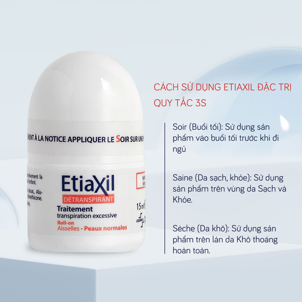 Lăn Khử Mùi EtiaXil Detranspirant Traitement Roll-On Peaux Normales Dành Cho Da Thường - Đỏ