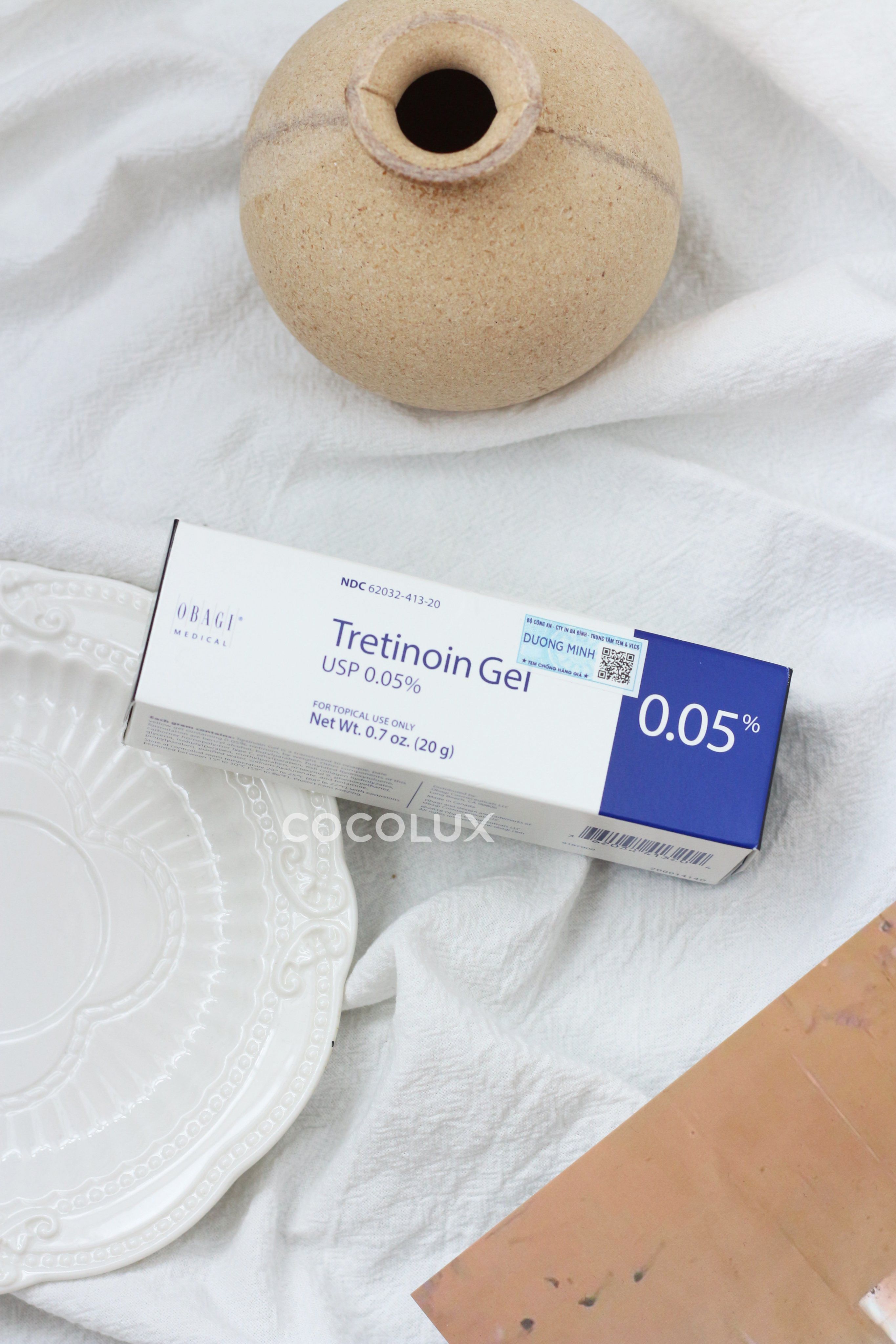 Gel Dưỡng OBAGI Tretinoin 0.05% Giảm Mụn Cải Thiện Nám 20g