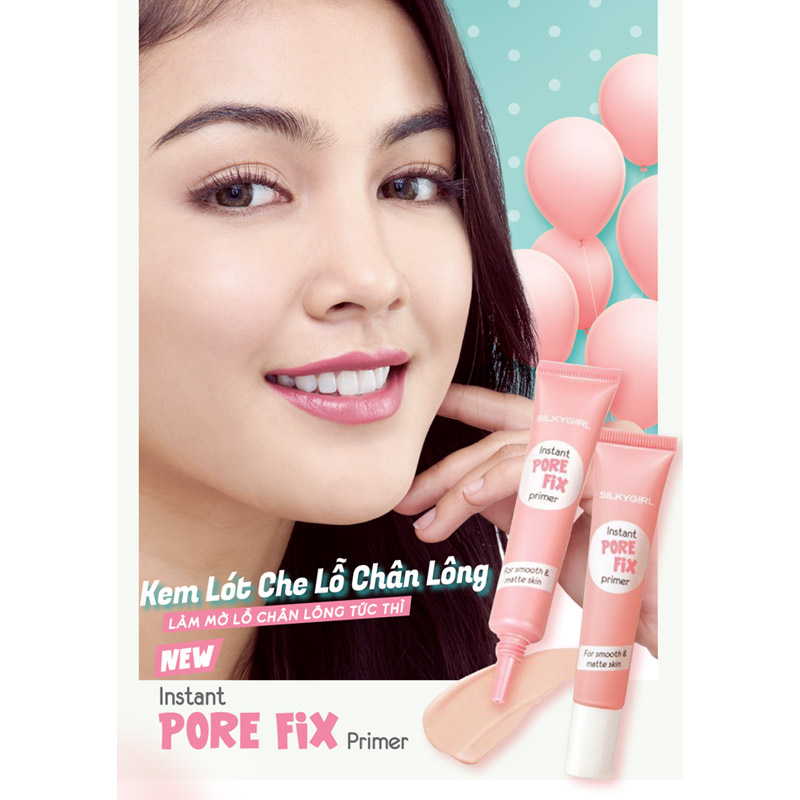 Kem Lót SilkyGirl Instant Pore Fix Primer - 01 Natural