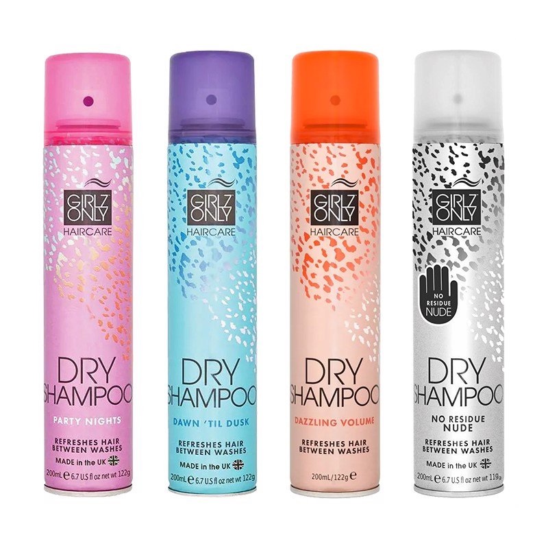 Dầu Gội Khô Dành Cho Tóc Bết Rối Girlz Only Dry Shampoo De-Frizz 200ml