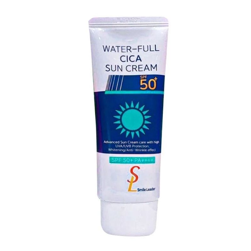 Kem Chống Nắng Smile Leader Water-Full CiCa Sun Cream Ngừa Mụn SPF 50+