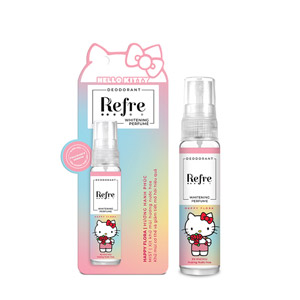 Xịt Khử Mùi Refre x Hello Kitty Hương Hạnh Phúc 30ml