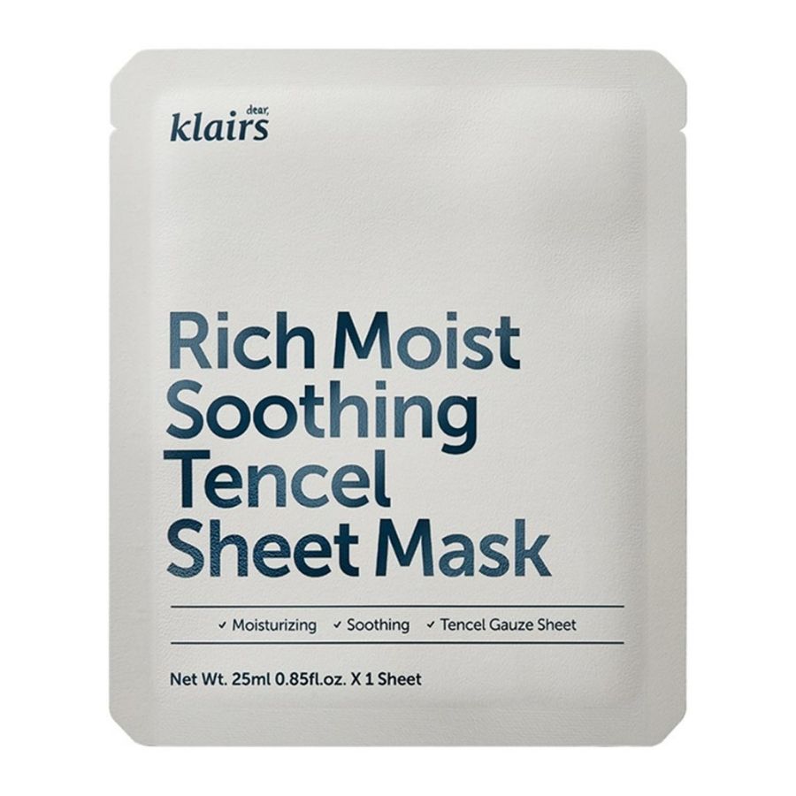 Mặt Nạ Klairs Rich Moist Soothing Tencel Sheet Mask Cấp Ẩm