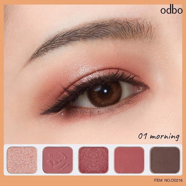 Phấn Mắt Odbo Beauty Session Eyeshadow OD216 01 5 Ô 7.5g