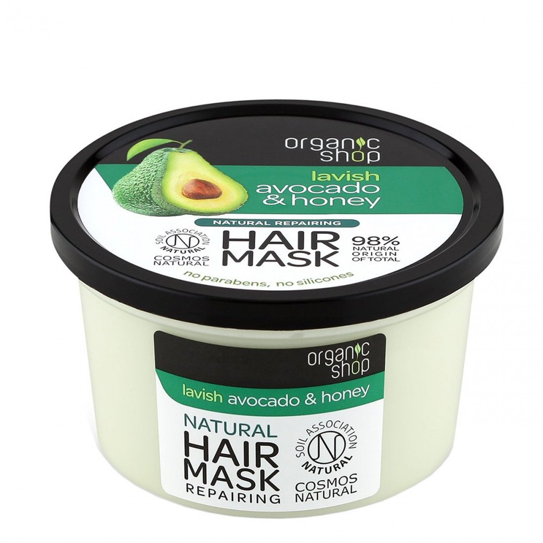 Mặt Nạ Tóc Organic Shop Avocado & Honey Natural Repairing Hair Mask 250ml