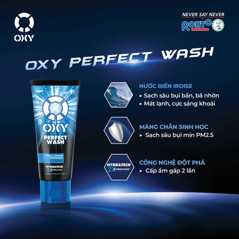 Kem Rửa Mặt Oxy Perfect Wash 100g