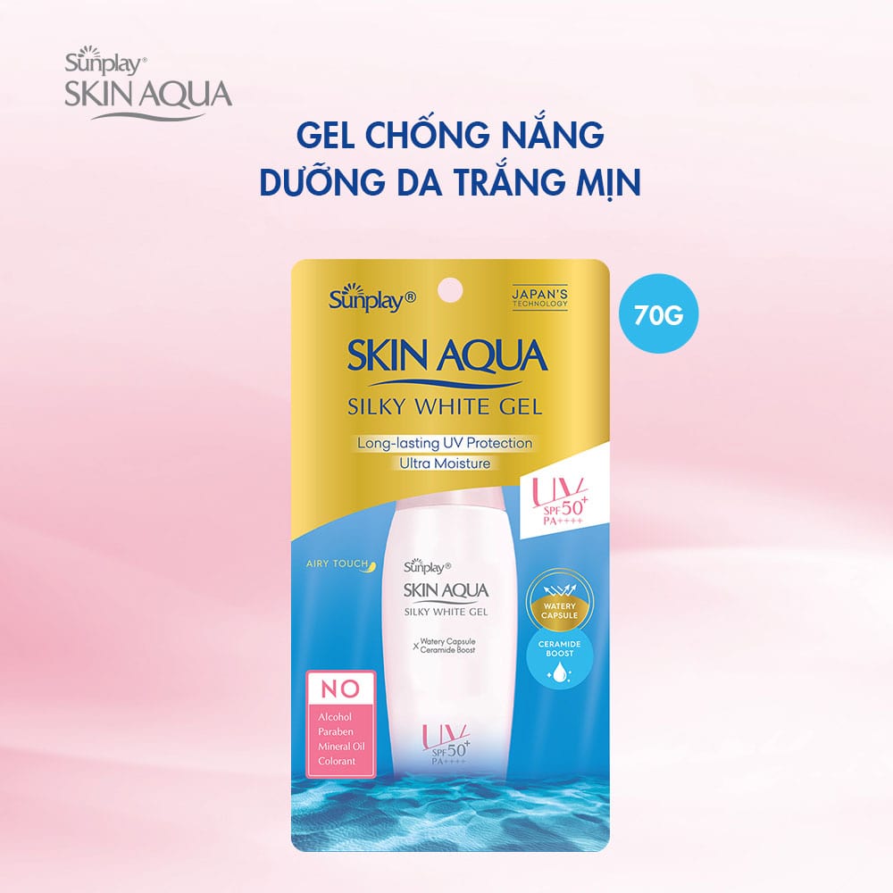 Gel Chống Nắng Sunplay Skin Aqua Silky White SPF50+ PA++++ 70g