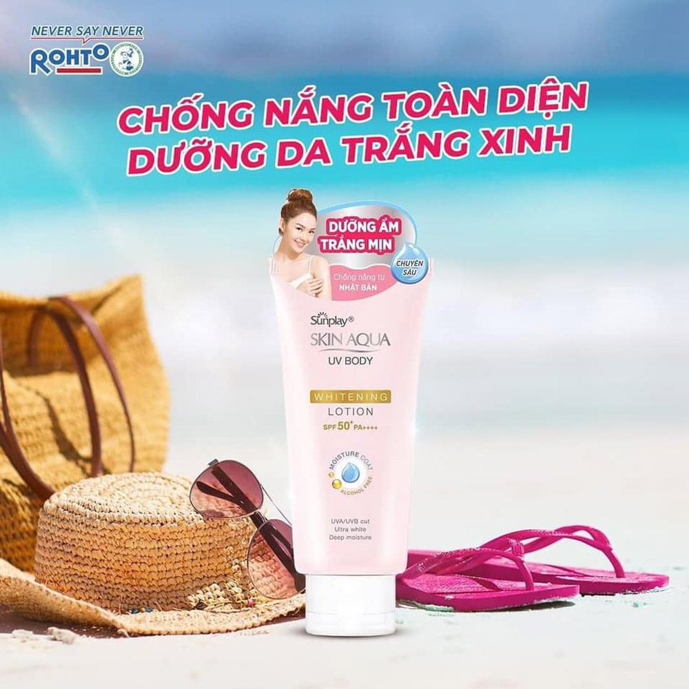Kem Chống Nắng Sunplay Skin Aqua UV Body Dưỡng Thể Trắng Mịn 