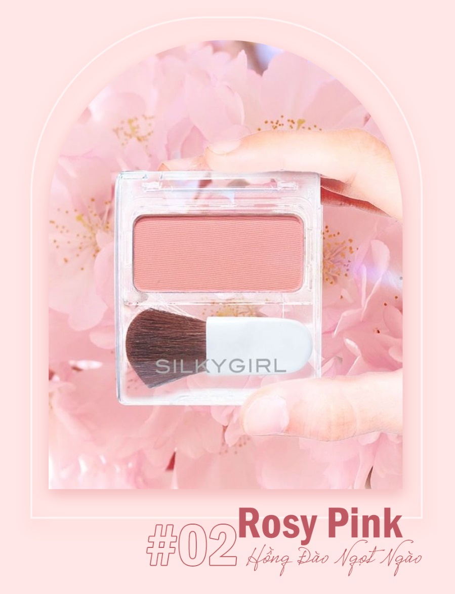 Phấn Má Silkygirl Blush Hour 02 Rosy Pink Hồng Đào Ngọt Ngào