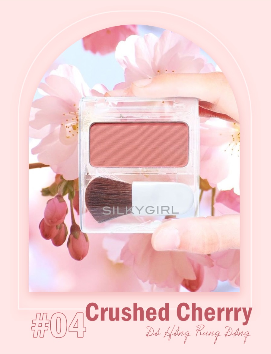 Phấn Má Silkygirl Blush Hour 04 Crush Cherry Đỏ Hồng Rung Động