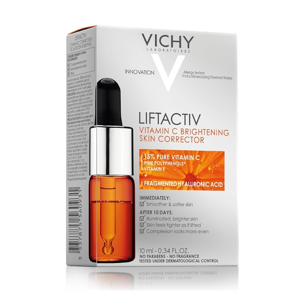 Serum Vichy Liftactiv Vitamin C Brightening Skin Corrector Sáng Da, Cải Thiện Nếp Nhăn 10ml