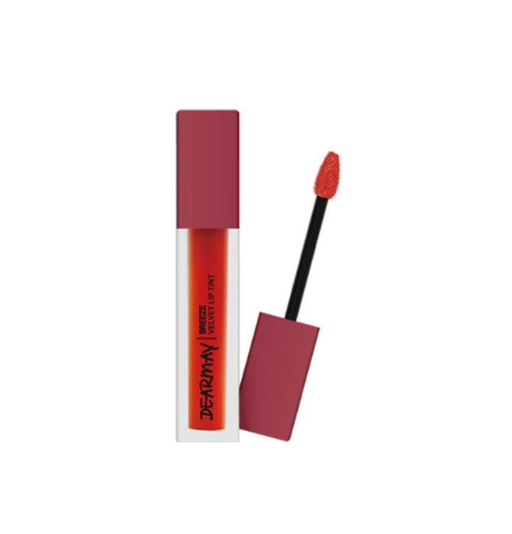 Son Kem Dearmay Breeze Velvet Lip Tint 01 Red Organge Đỏ Cam 4.4g 