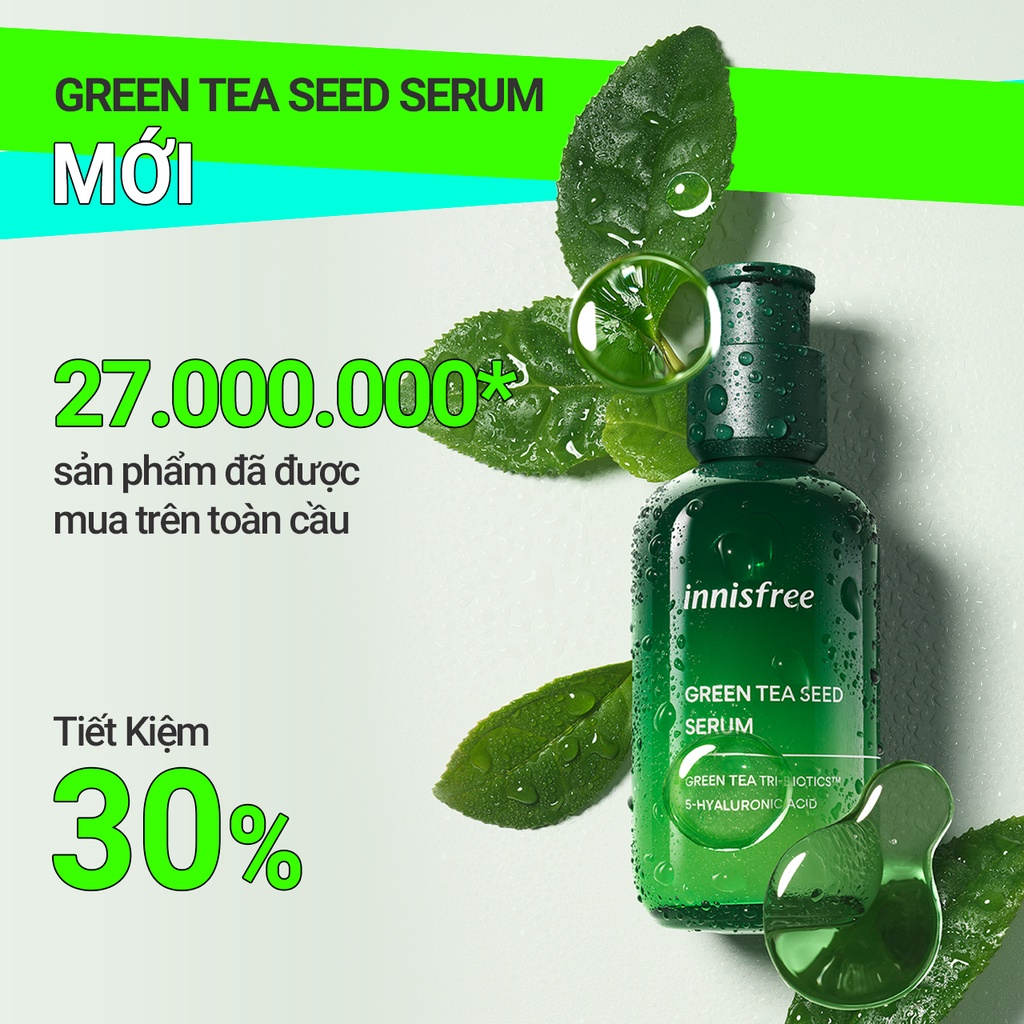 Tinh Chất Innisfree Green Tea Seed Serum Trà Xanh Dưỡng Ẩm 80ml