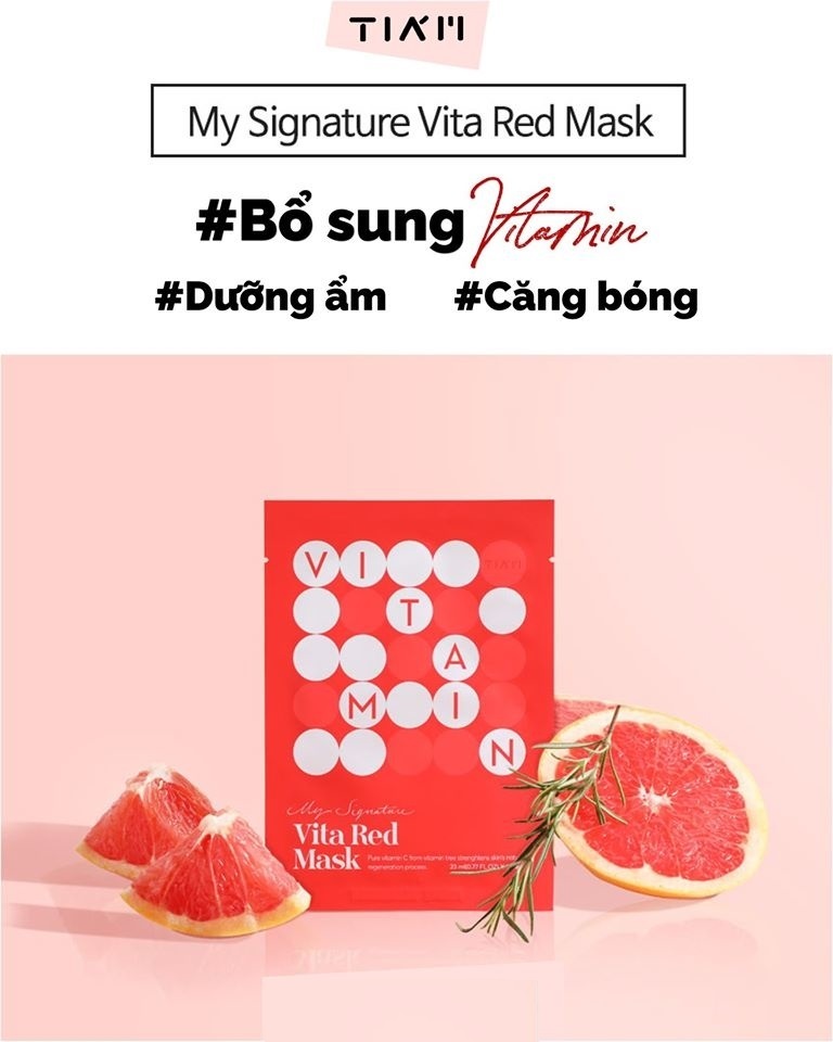 Mặt Nạ Tiam My Signature Vita Red Mask 5PCS