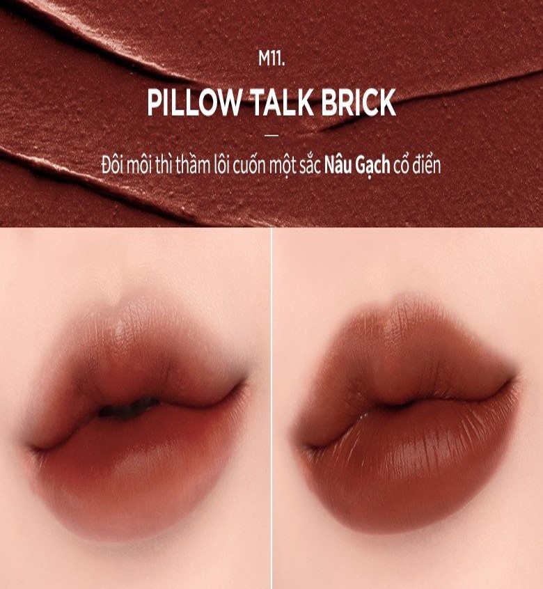 Son Kem Merzy Dreamy Late Night Mellow Tint - M11. Pillow Talk Brick