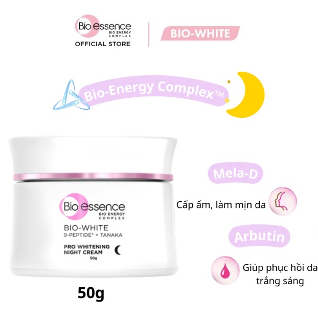 Kem Dưỡng Bio-essence Bio-White Pro Whitening Night Cream Làm Sáng Da Ban Đêm 50g