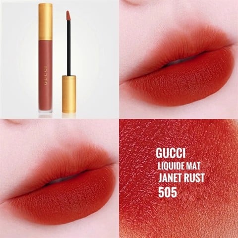 Son Kem Gucci Rouge Liquid Matte Lip Colour 505 Janet Rust 6.5ml