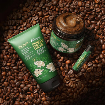 Tẩy Tế Bào Chết Da Mặt Cocoon Dak Lak Coffee Face Polish Cà Phê Đắk Lắk Bản Giới Hạn Con Voi 150ml