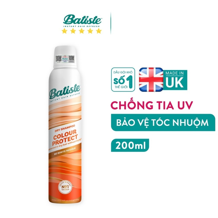 Dầu Gội Khô Batiste Dry Shampoo Colour Protect 200ml