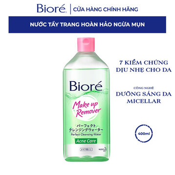 Nước Tẩy Trang Bioré Make Up Remover Acne Care Ngừa Mụn Hoàn Hảo 400ml