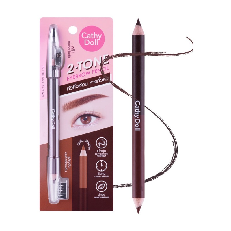 Chì Kẻ Mày Cathy Doll 2 Màu Trong 1 03 Gray Brown 1g+1g