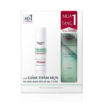 Bộ Sản Phẩm Eucerin Serum & Toner Giúp Giảm Thâm Mụn