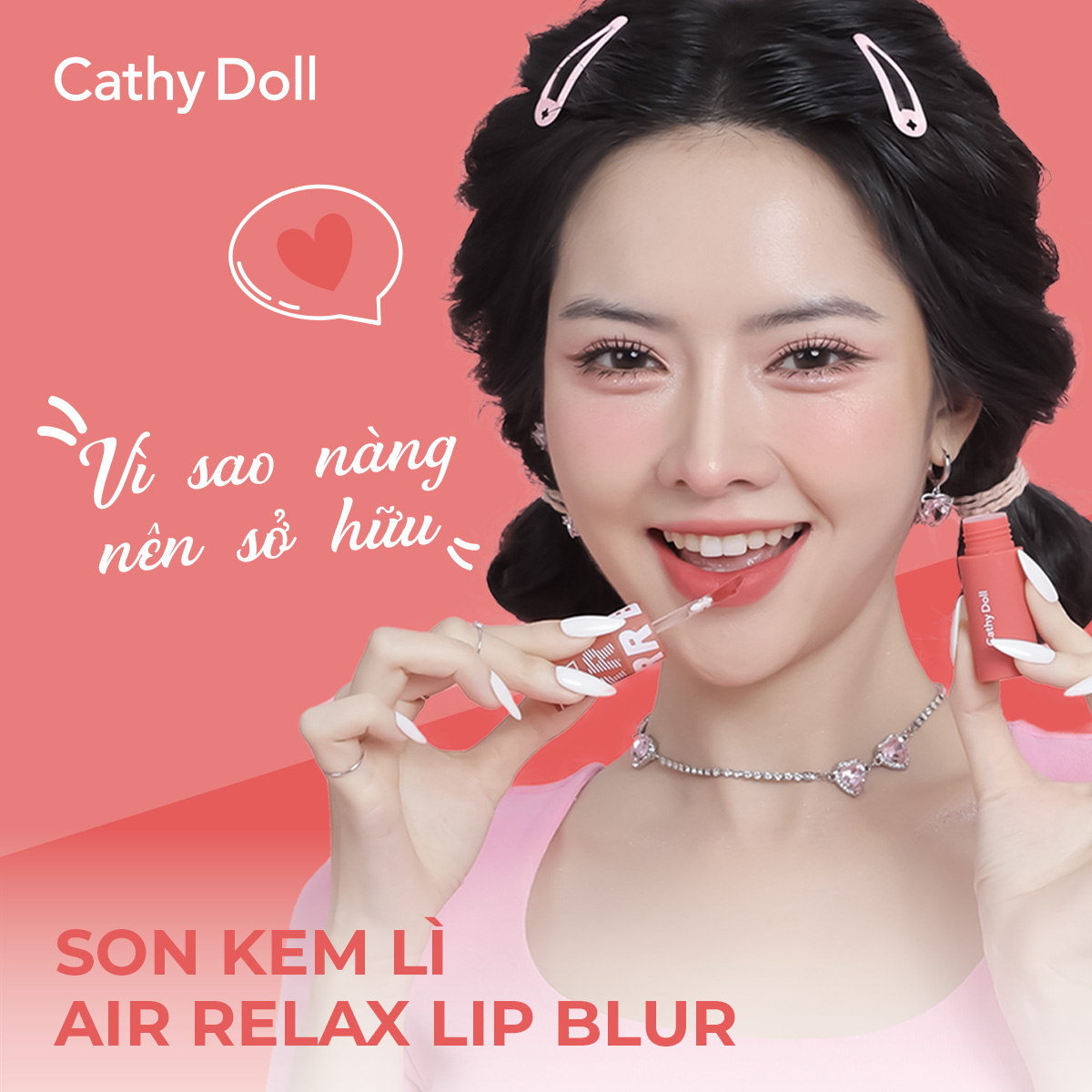 Son Kem Cathy Doll Air Relax Lip Blur 10 Gentle Love 3.5g 