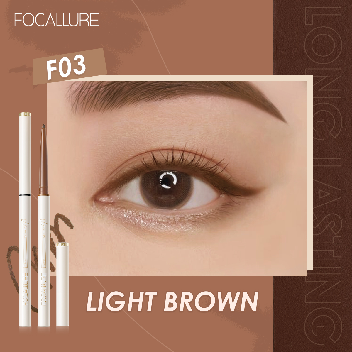 Chì Kẻ Mắt Focallure Perfectly Defined Gel Eyeliner Dạng Gel - F03