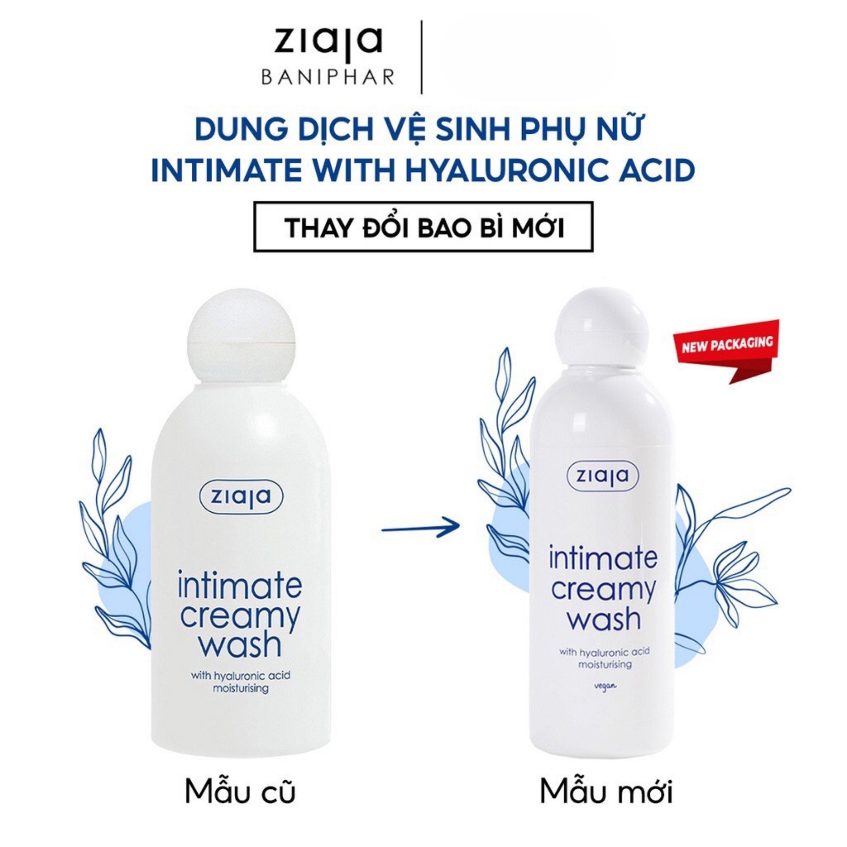 Dung Dịch Vệ Sinh Intimate Creamy Wash With Hyaluronic Acid 200ml