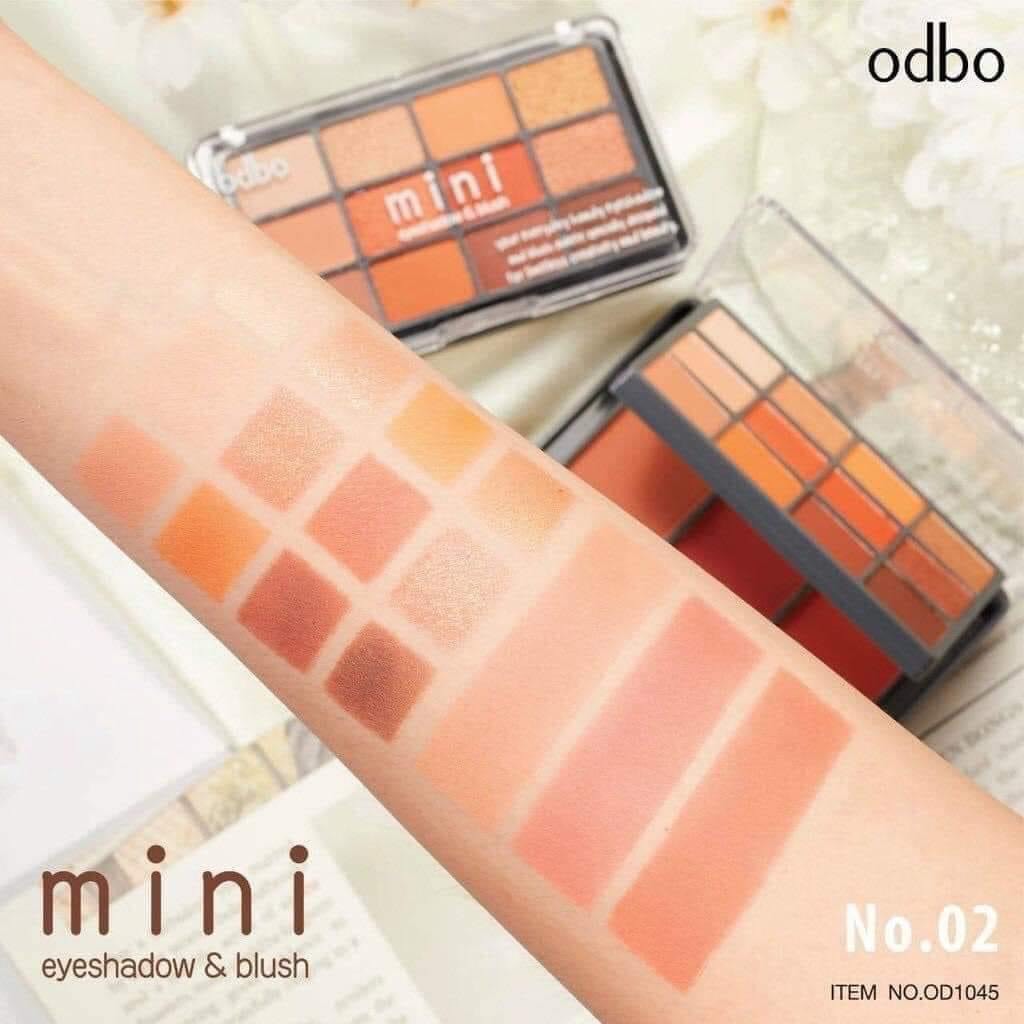 Phấn Mắt Odbo Mini Eyeshadow & Blush OD1045 #02